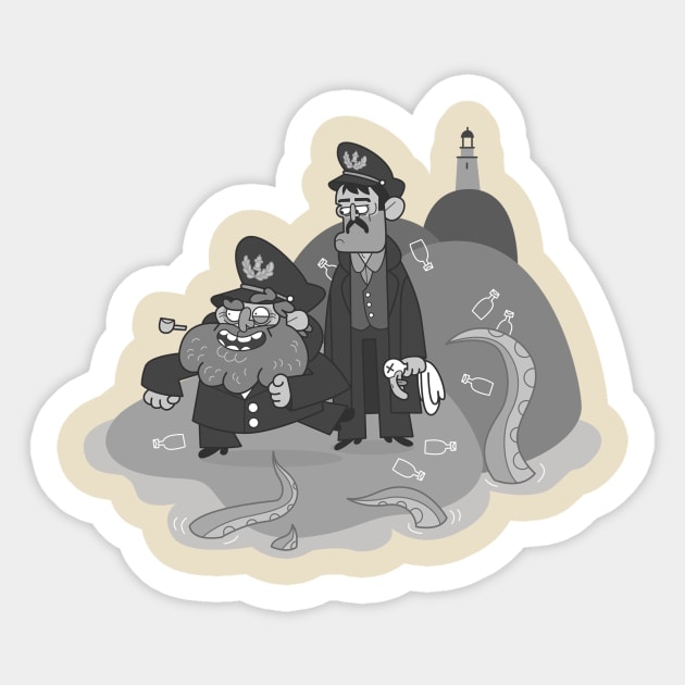 The Lighthouse Sticker by giocape